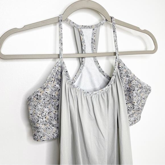LULULEMON No Limits Tank in Silver Spoon Petite Fleur Size 10 - Picture 5 of 8